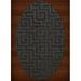 Dalyn Dover Area Rug DV13 Dv13 Ash Squares Maze 5 x 8 Oval