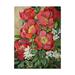 Trademark Fine Art Red Peonies Canvas Art by Joanne Porter