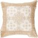 Luxurious Braided Decorative Lace Cutwork Design 18 X 18 Cushion Cover Ivory