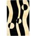 Nourison Parallels Collection Rug Black/White