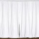 Solid Poplin Window Curtain or Photography Backdrop 58 Wide White