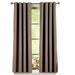 Collections Etc Energy-Saving Blackout Insulated Room-Darkening Thermal Grommet-Top Window Curtain Panel Taupe 53 X63