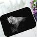 PHFZK Animal Doormat Black And White Tiger Standing in Water Doormat Outdoors/Indoor Doormat Home Floor Mats Rugs Size 23.6x15.7 inches