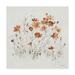 Trademark Fine Art Wildflowers II Orange on White Canvas Art by Lisa Audit