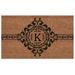 Calloway Mills Garbo Monogram Outdoor Doormat Extra-thick 2 x 3 (Letter K)