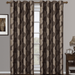 Savanna Pair Jacquard Grommet Geometric Patterned Window Curtain Panels (Set of 2)