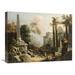 18 x 24 in. Landscape with Classical Ruins & Figures Art Print - Marco Ricci