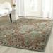 SAFAVIEH Wyndham Thurstan Floral Geometric Wool Area Rug Blue/Rust 8 9 x 12