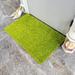 Maxy Home Bella Solid Green 1 ft. 8 in. x 2 ft. 7 in. Shag Door Mat