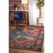 nuLOOM Lavonna Distressed Tribal Area Rug 4 4 x 6 Multi