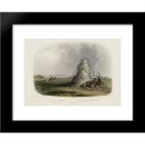 The Elkhorn Pyramid on the Upper Missouri plate 13 from Volume 2 of Travels in the Interior of North America 20x24 Framed Art Print by Karl Bodmer