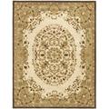 SAFAVIEH Heritage Cleves Traditional Wool Area Rug Beige/Green 8 3 x 11