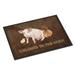 Carolines Treasures SB3083JMAT Welcome to the Farm with the pig and chicken Indoor or Outdoor Mat 24x36 36 L x 24 W