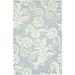 SAFAVIEH Soho Logan Floral Wool Area Rug Blue/Ivory 7 6 x 9 6