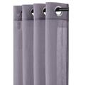 Abri Grommet Crushed Sheer Curtain Panel (Single) - 50 x 63 - Lavender