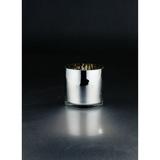 CC Home Furnishings 4.5 Silver Shiny Hand Blown Glass Tea Light Candle Holder