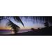 Posterazzi DPI1878997LARGE Idyllic Tropical Beach At Sunset Poster Print 44 x 15 - Large