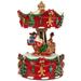 Northlight Santa with Sleigh and Reindeer Animated Musical Christmas Carousel - 6.5