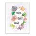 The Stupell Home Decor Collection Virginia State Home Sweet Home Succulent Watercolor Vignette Canvas Wall Art