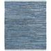 SAFAVIEH Rag Candis Striped Cotton Area Rug Blue/Multi 6 x 6 Square