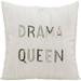 Luminescence White Drama Queen Pillow