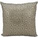 Nourison Couture Natural Hide Arabic Geometric Gold-Beige Throw Pillow