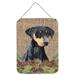 Carolines Treasures SC9038DS1216 Doberman Faux Burlap and Pine cones Wall or Door Hanging Prints 12x16 multicolor