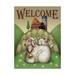 Trademark Fine Art Sheep Welcome Canvas Art by Margaret Wilson