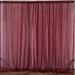 AK TRADING CO. 120 Wide (10Ft Wide) Sheer Voile Drape Panels for Backdrop Wedding Events Ceiling Drapes Event Masking Decor - Select from 6ft to 50ft Length. (10 feet x 40 feet Burgundy)