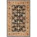 SAFAVIEH Classic Gloria Traditional Wool Area Rug Black/Gold 4 x 6