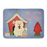 Dog House Collection Chow Chow White Machine Washable Memory Foam Mat