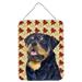 Carolines Treasures SS4332DS1216 Rottweiler Fall Leaves Portrait Wall or Door Hanging Prints 12x16 multicolor