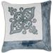 Indias Heritage C810 Embroidery On Cotton Velvet Pillow- Wheat Gold