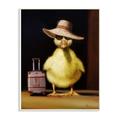 The Stupell Home Decor Collection Little Vacation Chick Ready to Travel Painting Wall Plaque Art 10 x 15