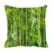 PHFZK Woodland Forest Pillow Case Majestic Landscape with Green Birch Tree in Sunlight in the Morning Pillowcase Throw Pillow Cushion Cover Two Sides Size 18x18 inches