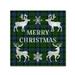 Trademark Fine Art Merry Christmas Plaid 5 Canvas Art by Jean Plout