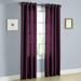 1 PANEL Nancy SOLID PLUM SEMI SHEER WINDOW FAUX SILK ANTIQUE BRONZE GROMMETS CURTAIN DRAPES 55 WIDE X 95 LENGTH