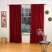 Lined-Burgundy Rod Pocket Velvet Curtain / Drape / Panel - 60W x 63L - Piece