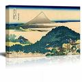 wall26 - Canvas Wll Art - Cushion Pine at Aoyama by Japanese Artist Hokusai - Thirty-six Views of Mount Fuji Series - Giclee Print and Stretched Ready to Hang - 16 x24