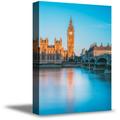 Awkward Styles Big Ben Canvas Decor Thames River Framed Art London Bridge Poster Sunrise Photo Big Ben Canvas London Cityscape Photo Urban Canvas Decor Big Ben Souvenirs Big Ben Wall Decor Ideas