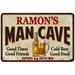 RAMON S Man Cave Sign 16 x 24 Matte Finish Metal 116240011199