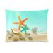 ZKGK Sea Starfish Beach Hawaii Seashell Ocean Pillowcase Standard Size 20 x 30 Inches Two Side Summer Sand Star Seascape Snail Shell Scallop Pillow Case Cover Set Shams Decorative