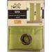 One Mira Faux Silk Grommet Top Curtain Panel 58 Inches Wide x 84 Inches Long Lime Green