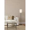 Mainstays 56.5 Shaded Floor Lamp with White Fabric Shade Black Finish Classic Styling Adult Use.