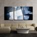 wall26 - 3 Piece Canvas Wall Art - Reflection of Sky and Clouds on Architecture with Glass Wall - Modern Home Art Stretched and Framed Ready to Hang - 24 x36 x3 Panels