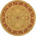 SAFAVIEH Anatolia Spencer Traditional Wool Area Rug Light Green/Red 4 x 4 Round