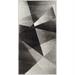 SAFAVIEH Porcello Jayme Abstract Prism Area Rug Light Grey/Charcoal 2 7 x 5