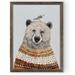 Fair Isle Bear II-Framed Canvas