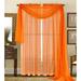 Qutain Linen Solid Viole Sheer Curtain Window Panel Drapes Set of Two (2) 55 x 63 inch Many Colors