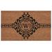 Calloway Mills Garbo Monogram Outdoor Doormat Extra-thick 18 x 30 (Letter W)